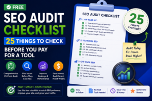 Free SEO Audit Checklist: 25 Things to Check Before You Pay for a Tool