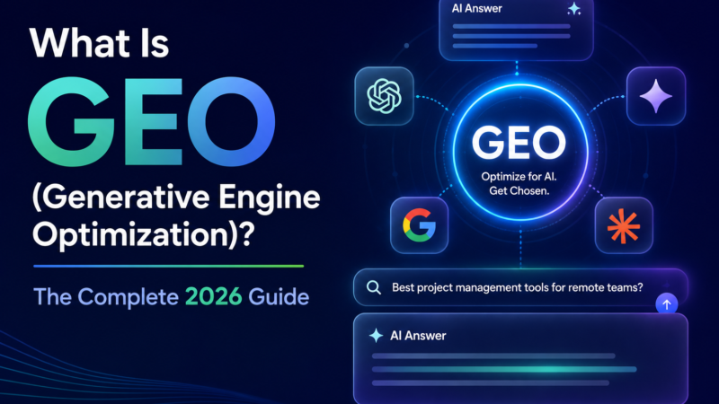 What Is GEO (Generative Engine Optimization)? The Complete 2026 Guide