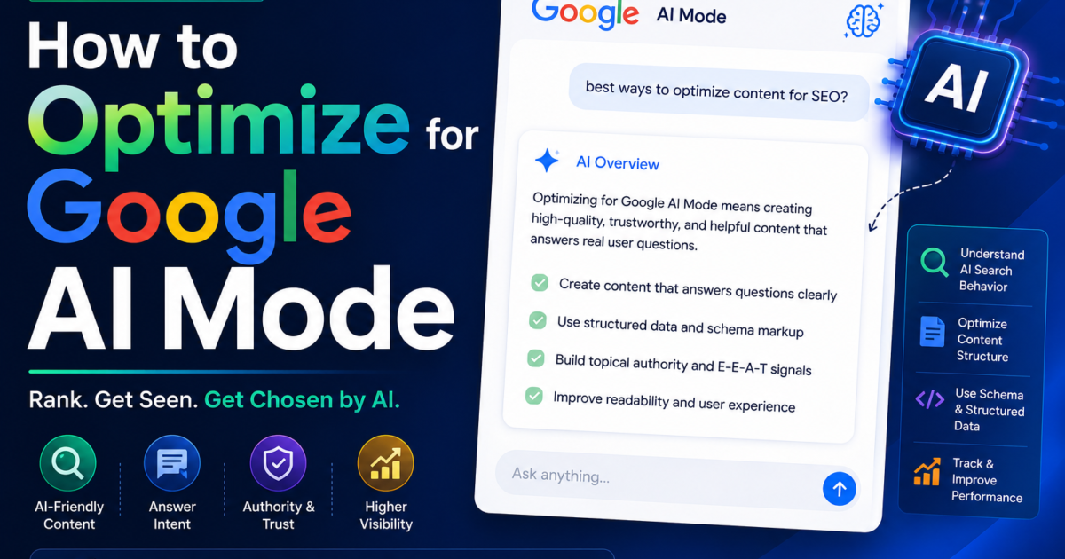 How to optimize for google ai mode article