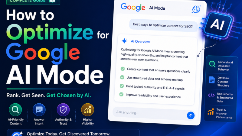 How to optimize for google ai mode article