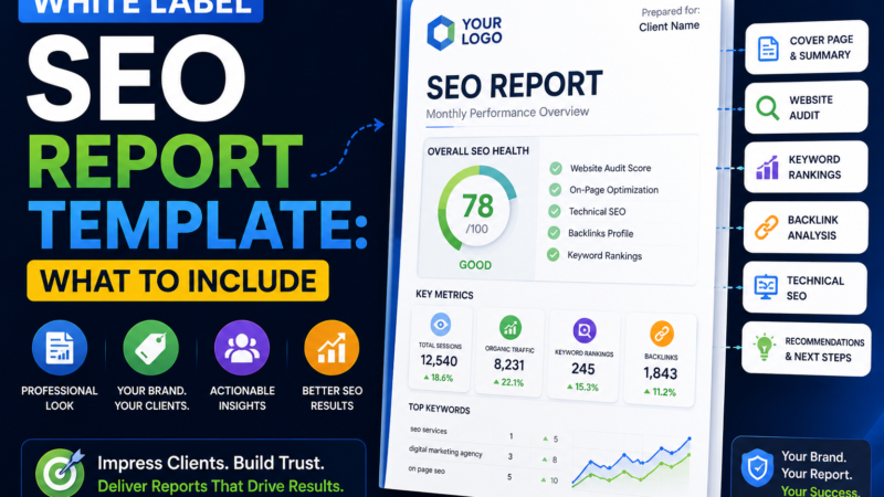 White Label SEO Report Template: What to Include